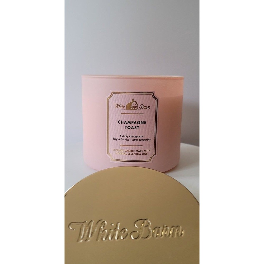 NEW *Champagne Toast* White Barn/Bath & Body Works 3-Wick Candle
